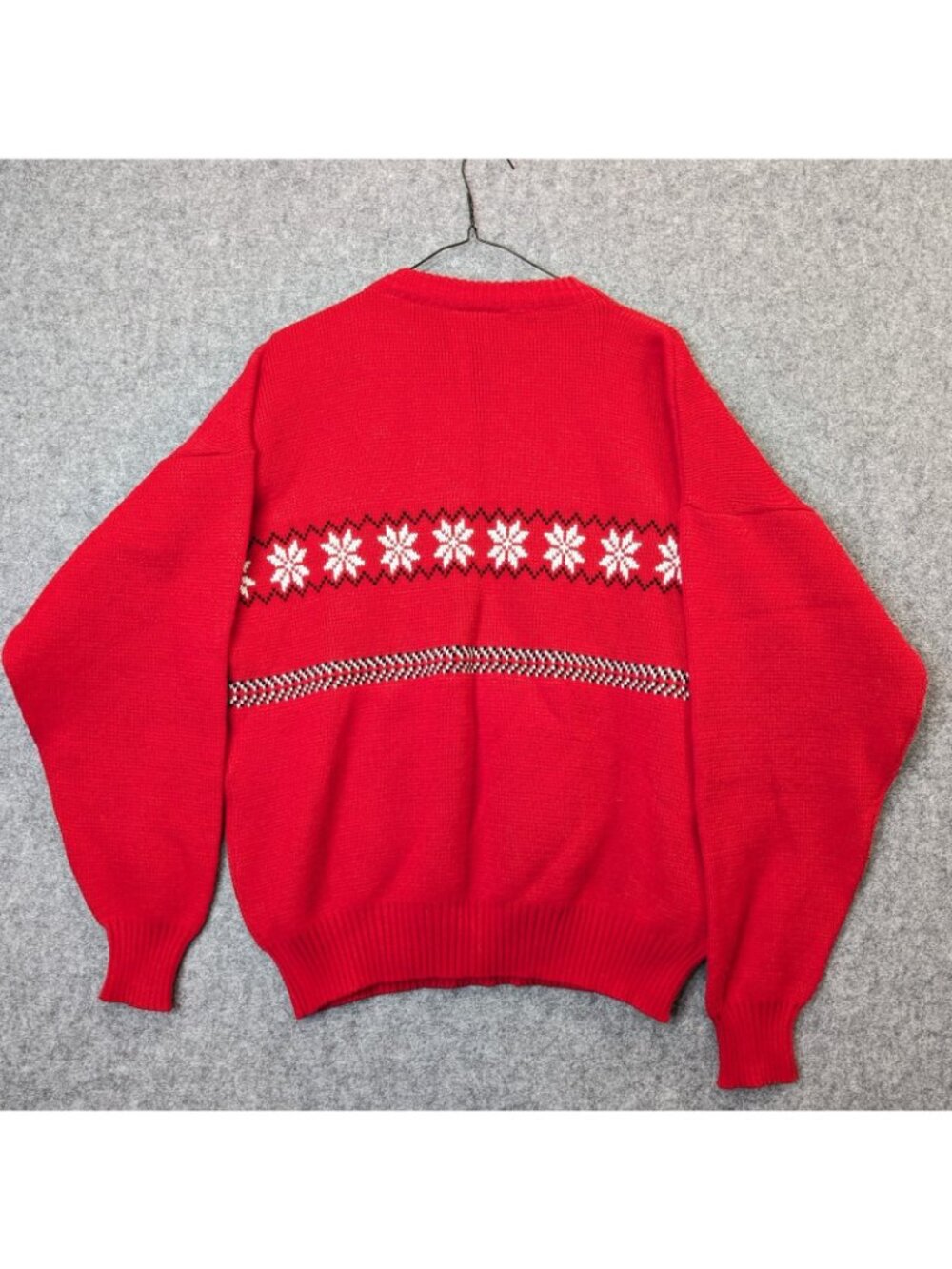 Wear A Knit Wisconsin Badgers Mens XL Sweater Vintage Red Hockey Christmas USA - Picture 6 of 9